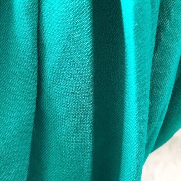 Vintage ONE + ONE green pleated wool skirt size S - Picture 10 of 10